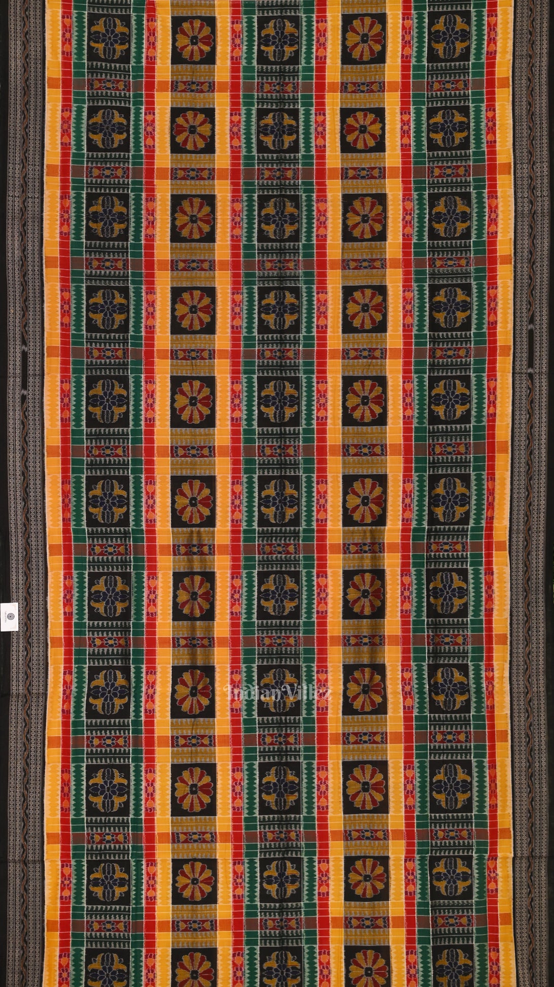 Multicolor Handloom Utkal Laxmi Sambalpuri Cotton Saree