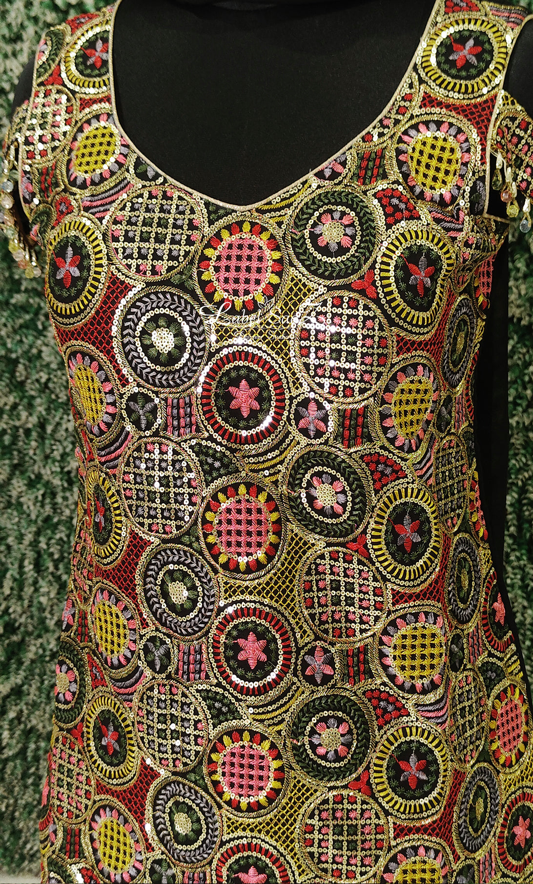 Multicolour Kurta with Pant Set and Dupatta 