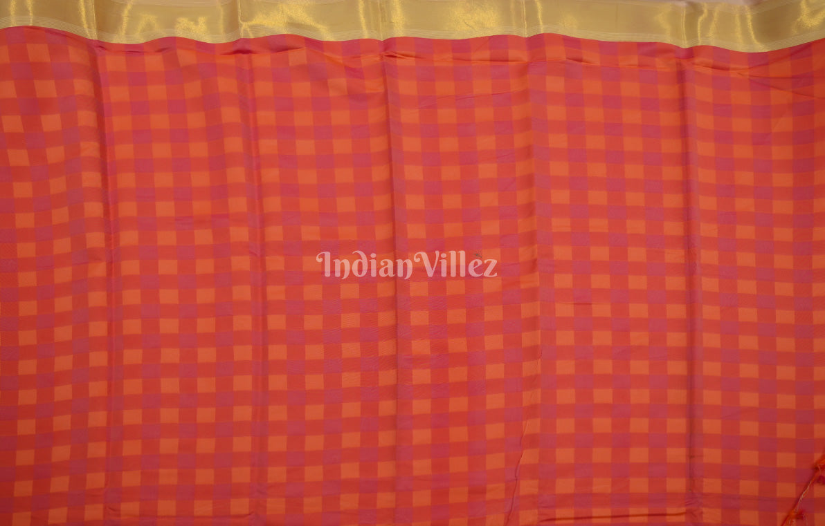Off White Red Soft Silk Weaving Saree