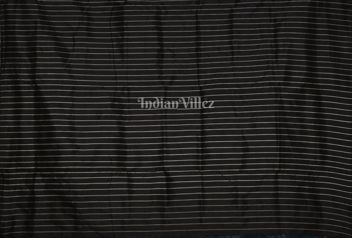 Sky Blue Tarabali Odisha Ikat Contemporary Designer Saree
