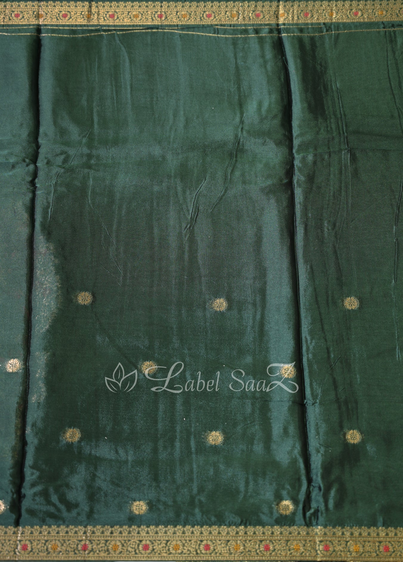 Green Banarasi Unstitched Salwar Suit 
