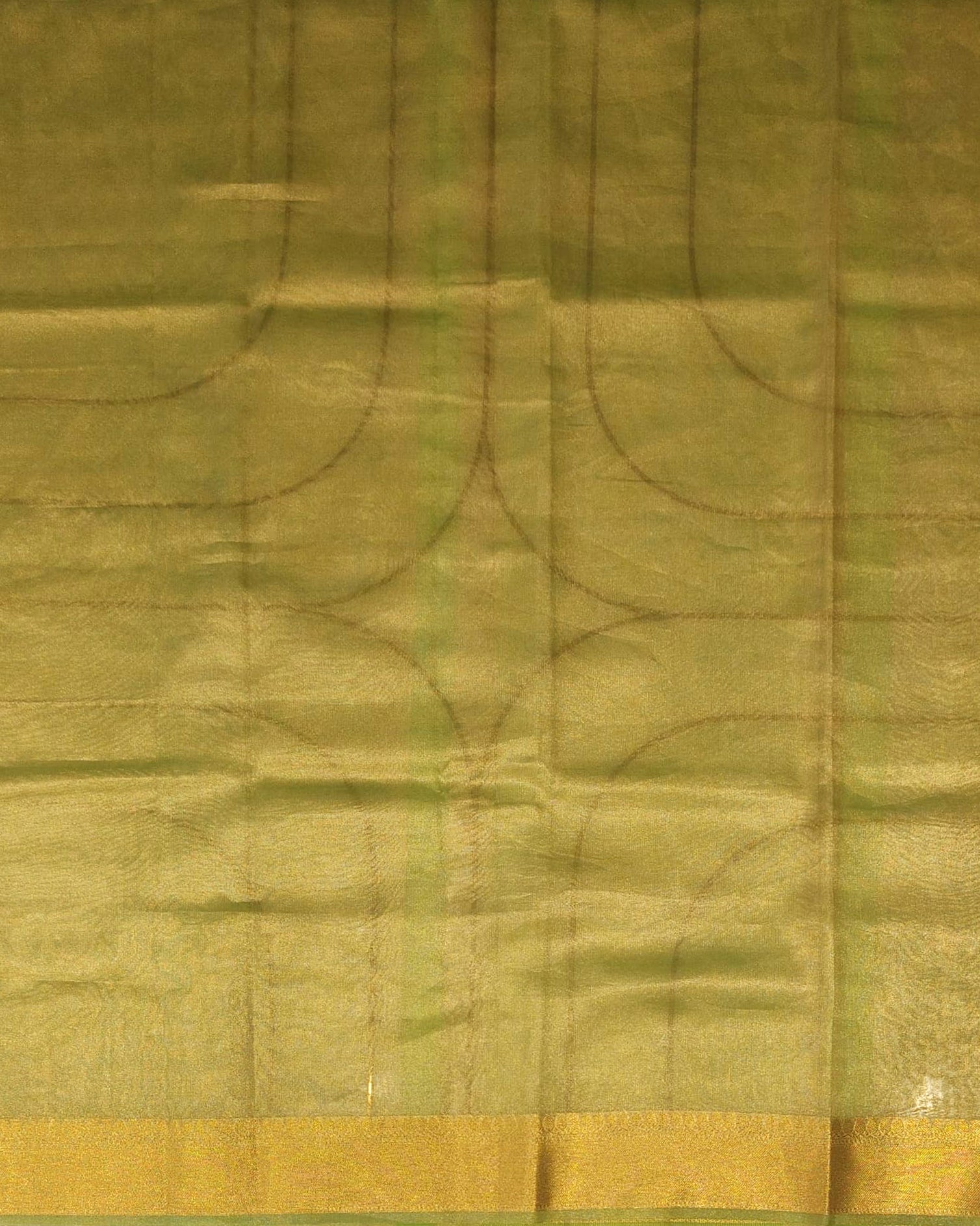 Lemon Yellow Tissue Banarasi Saree