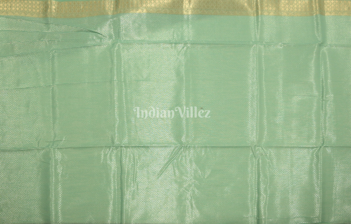 Pista Green Handwoven Linen Saree