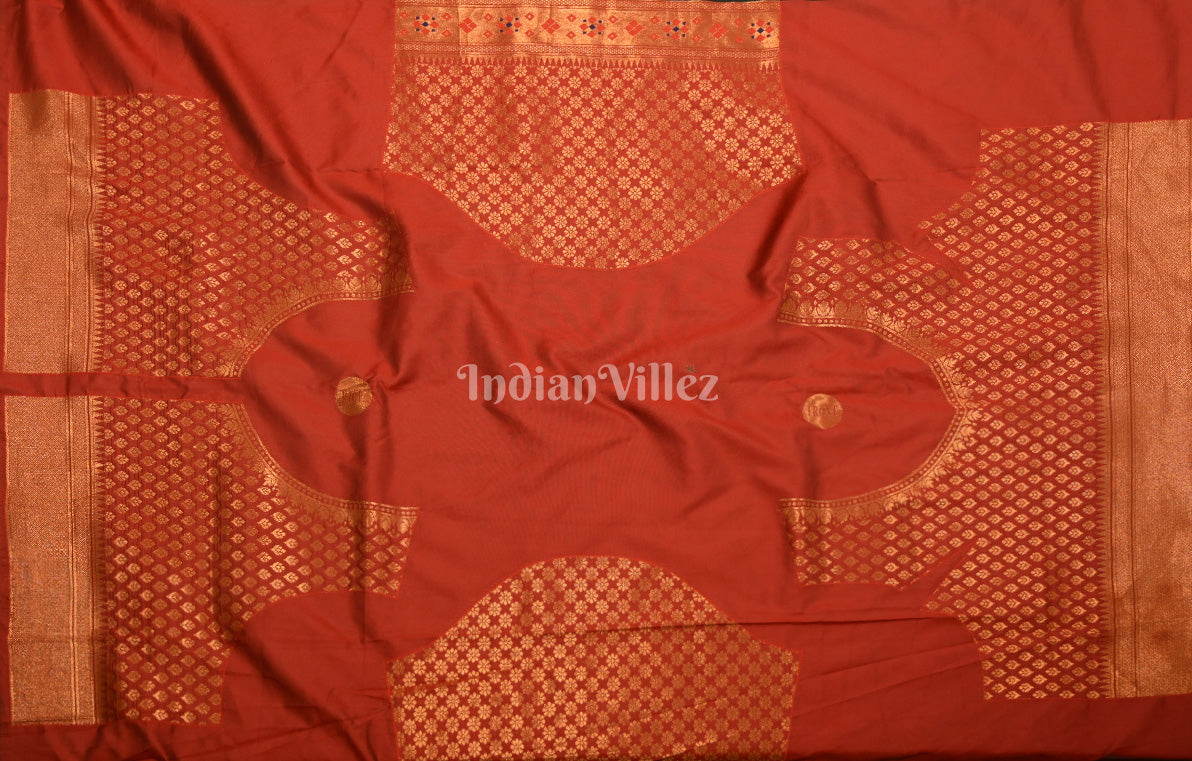 Black Red Chandrakor Woven Zari Paithani Silk Saree 