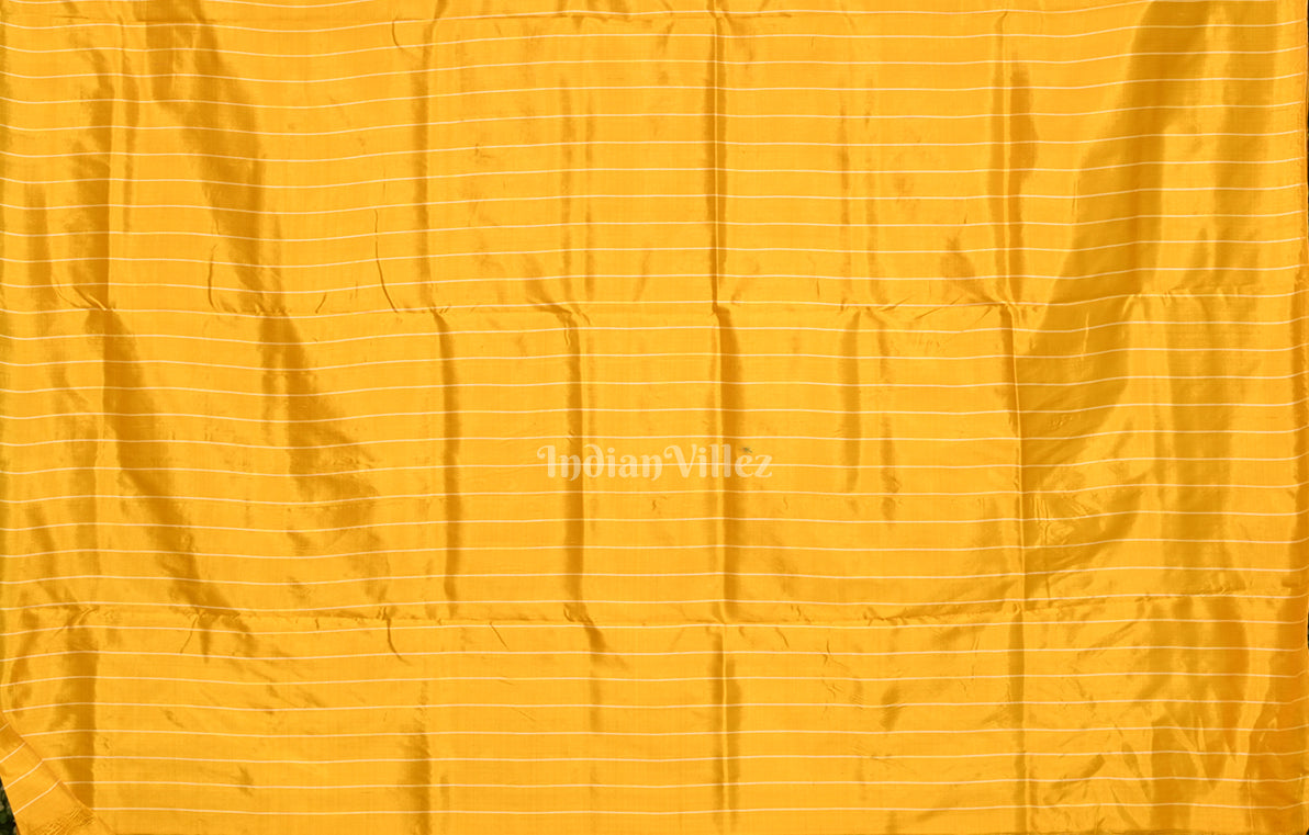 Yellow Odisha Ikat Contemporary Designer Silk Saree