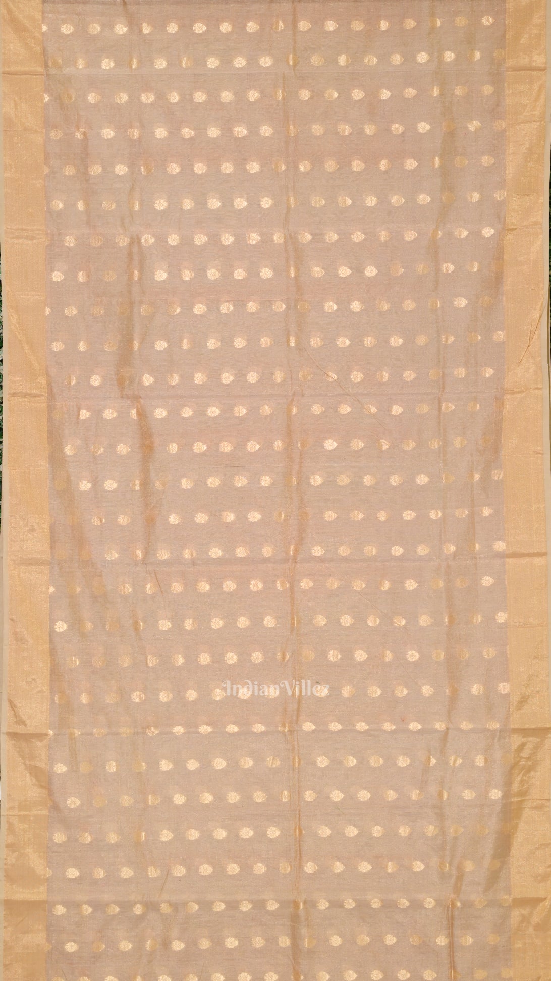 Exclusive Golden  Zari Woven  Designer Ravi Verma Painting Banarasi Tissue Saree