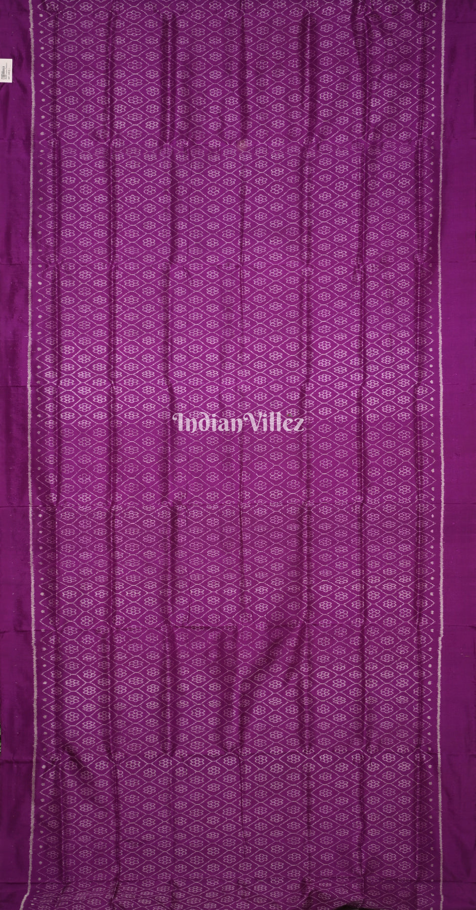 Purple Floral Motif Odisha Ikat Contemporary Designer Silk Saree 