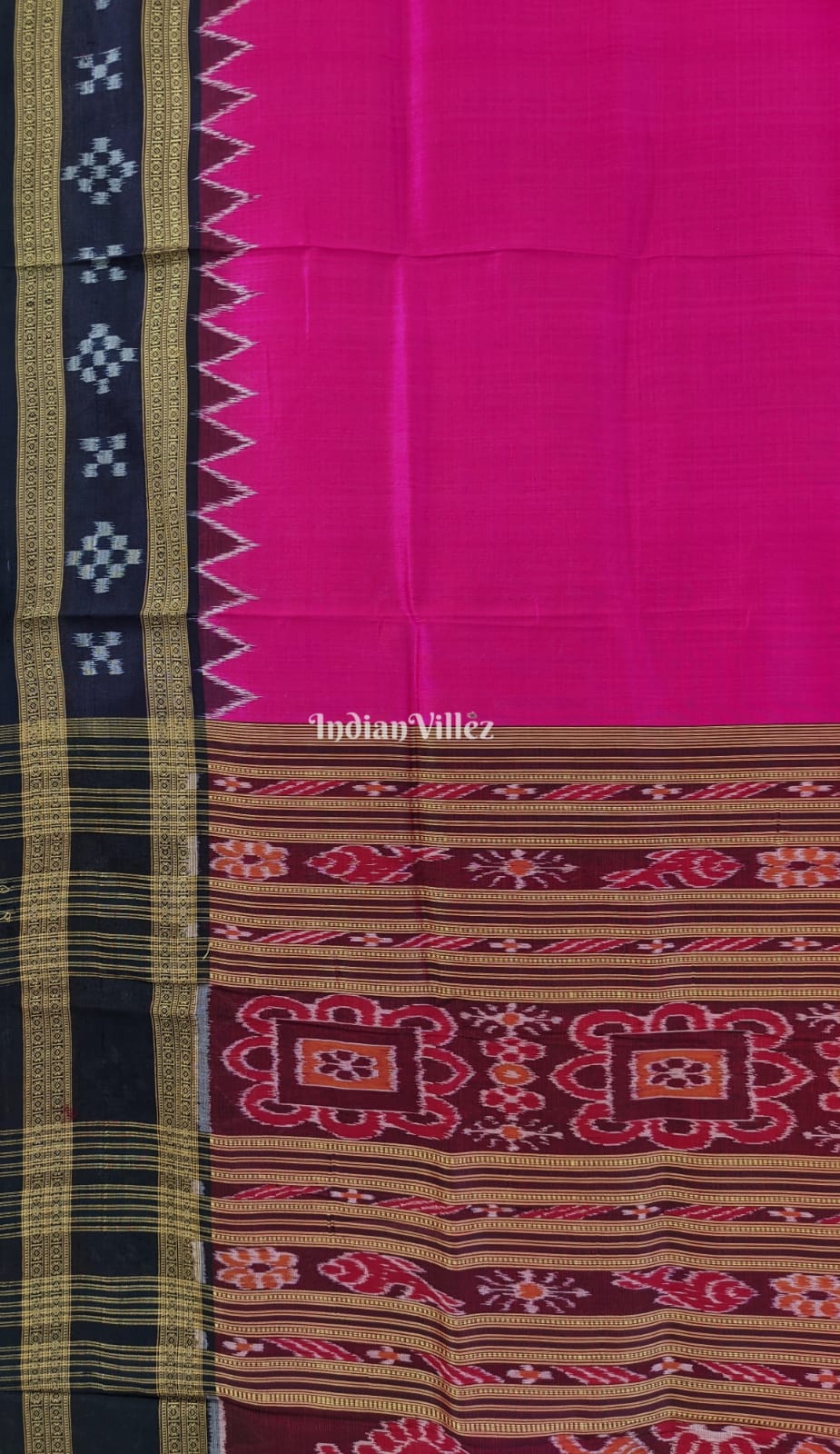 Rani Single Border Pasapali Khandua Silk Saree