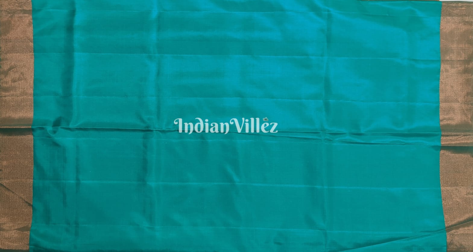 Sea Green with Chandan Color Kanjivaram Soft Silk Saree