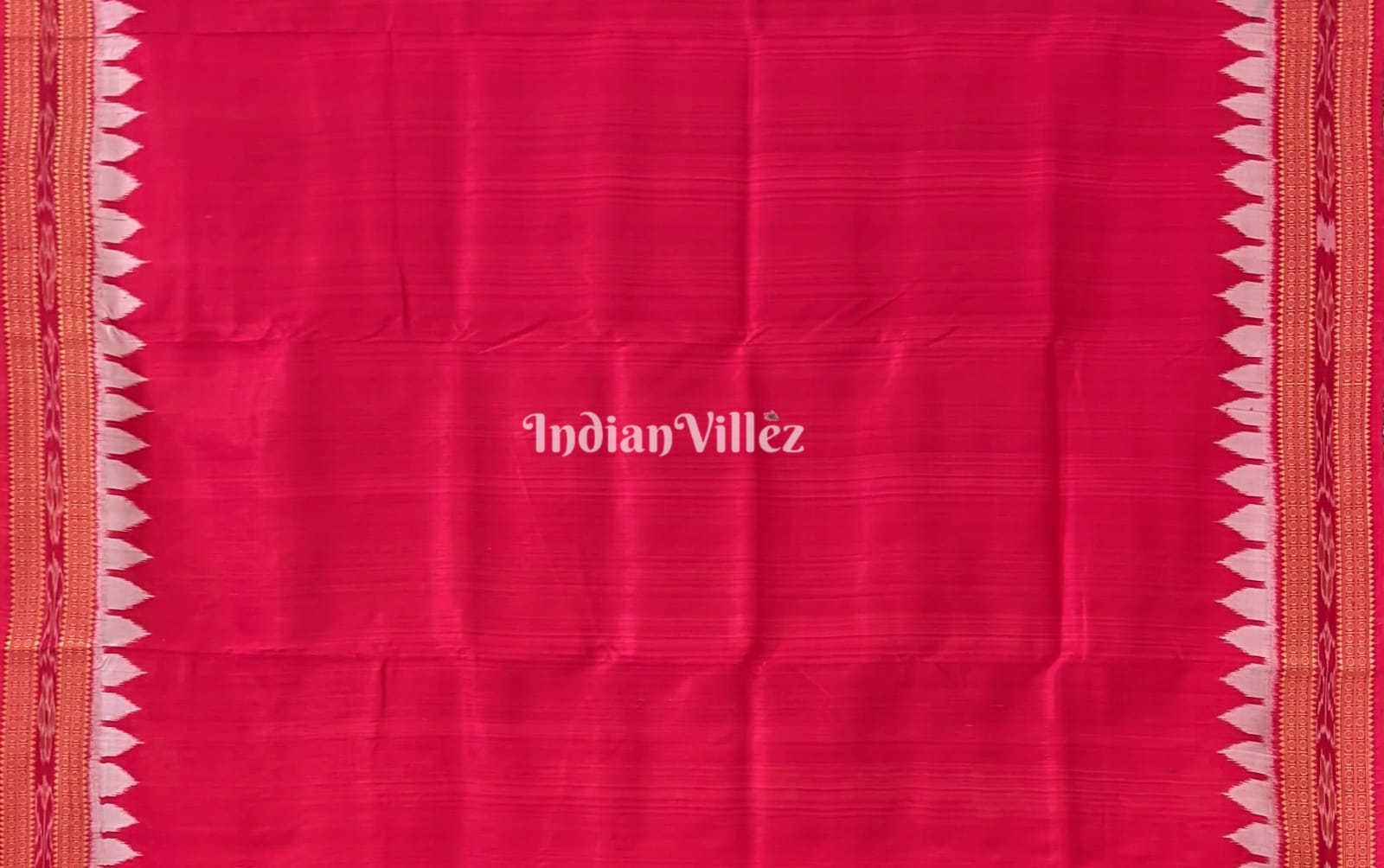 Red Small Body Pasapali Khandua Silk Saree