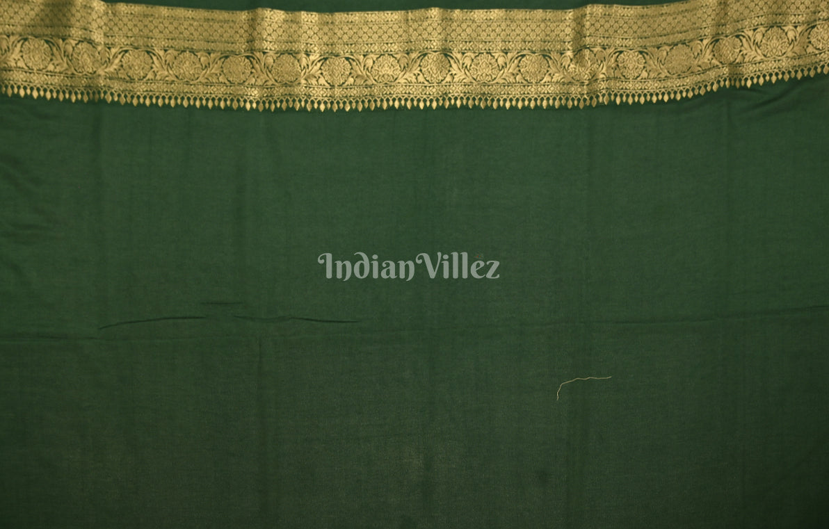 Green Pure Khaddi Gergette Baarasi with Nylon Weaving