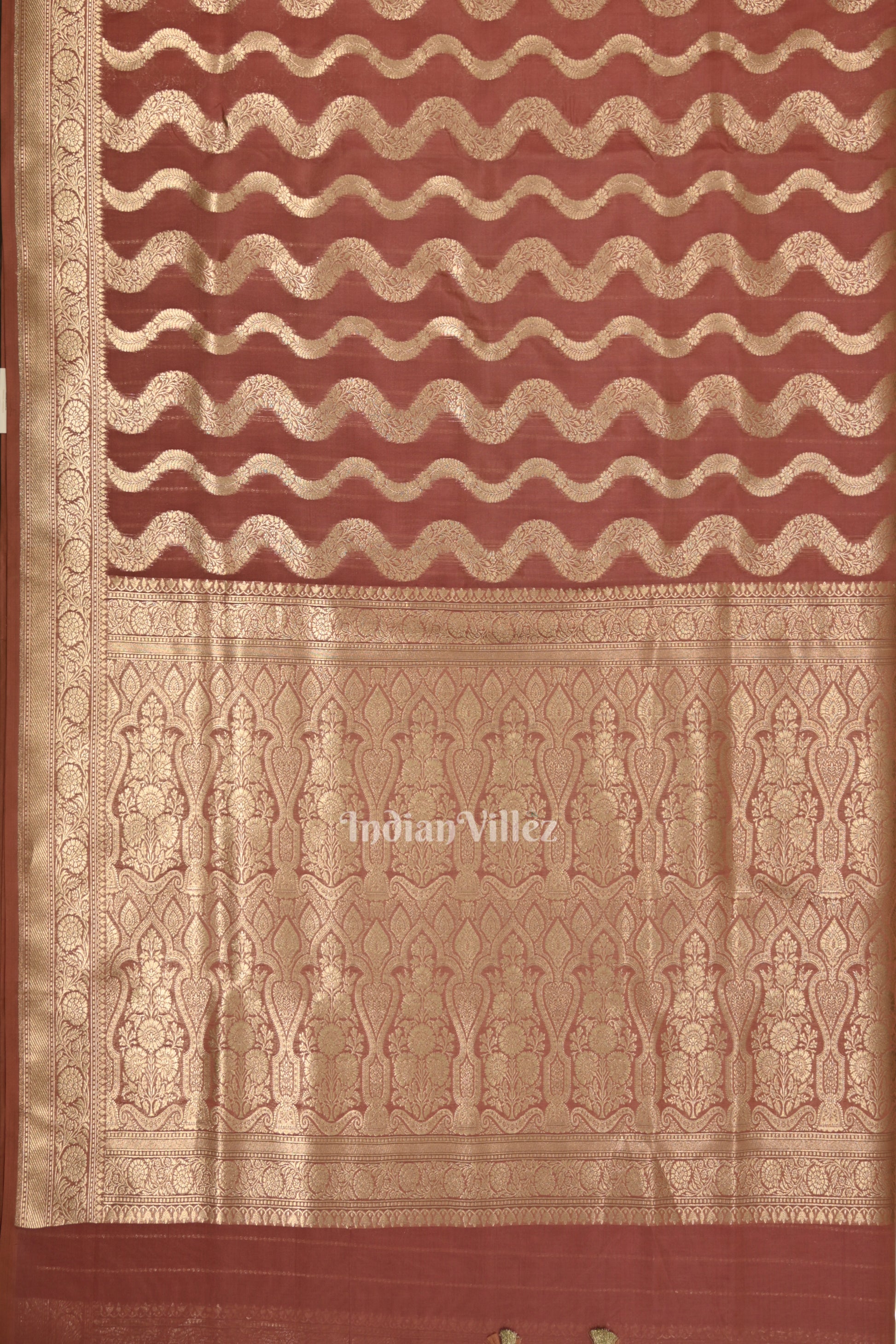 Peach Pink  Meenakari Pure Mashru Satin Silk Banarasi Saree