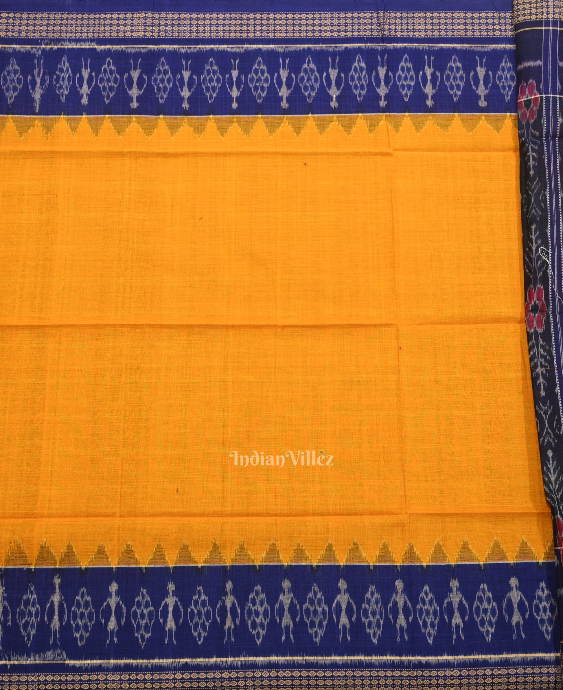Multi Color Pasapali Odisha Ikat Sambalpuri Dress Set & Dupatta