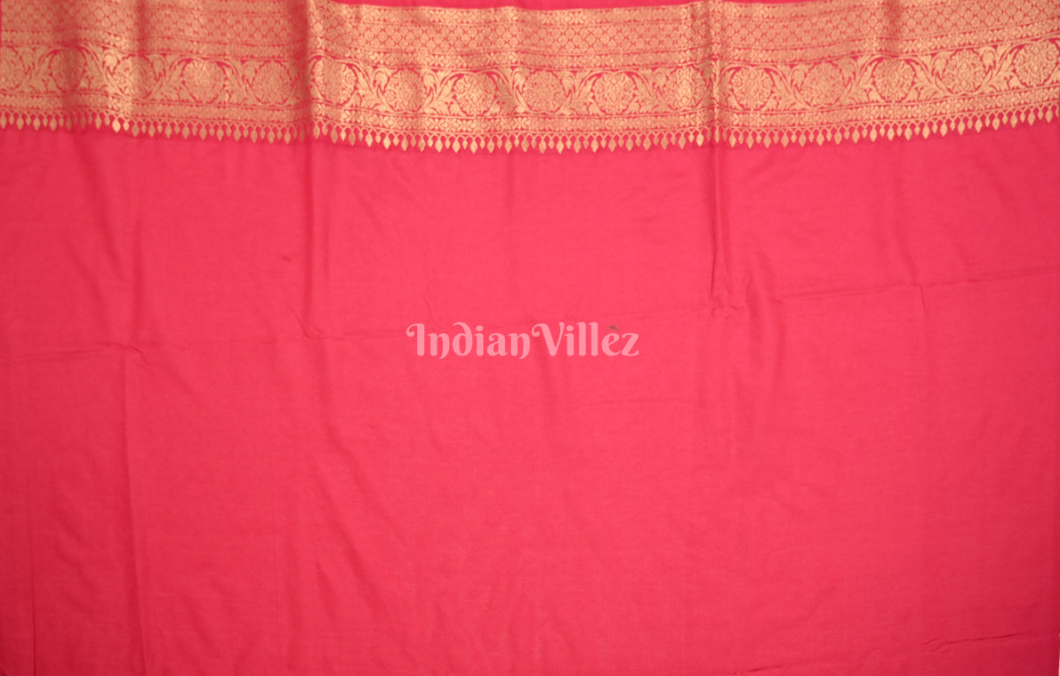 Rani Pink Pure Khaddi Gergette Baarasi with Nylon Weaving