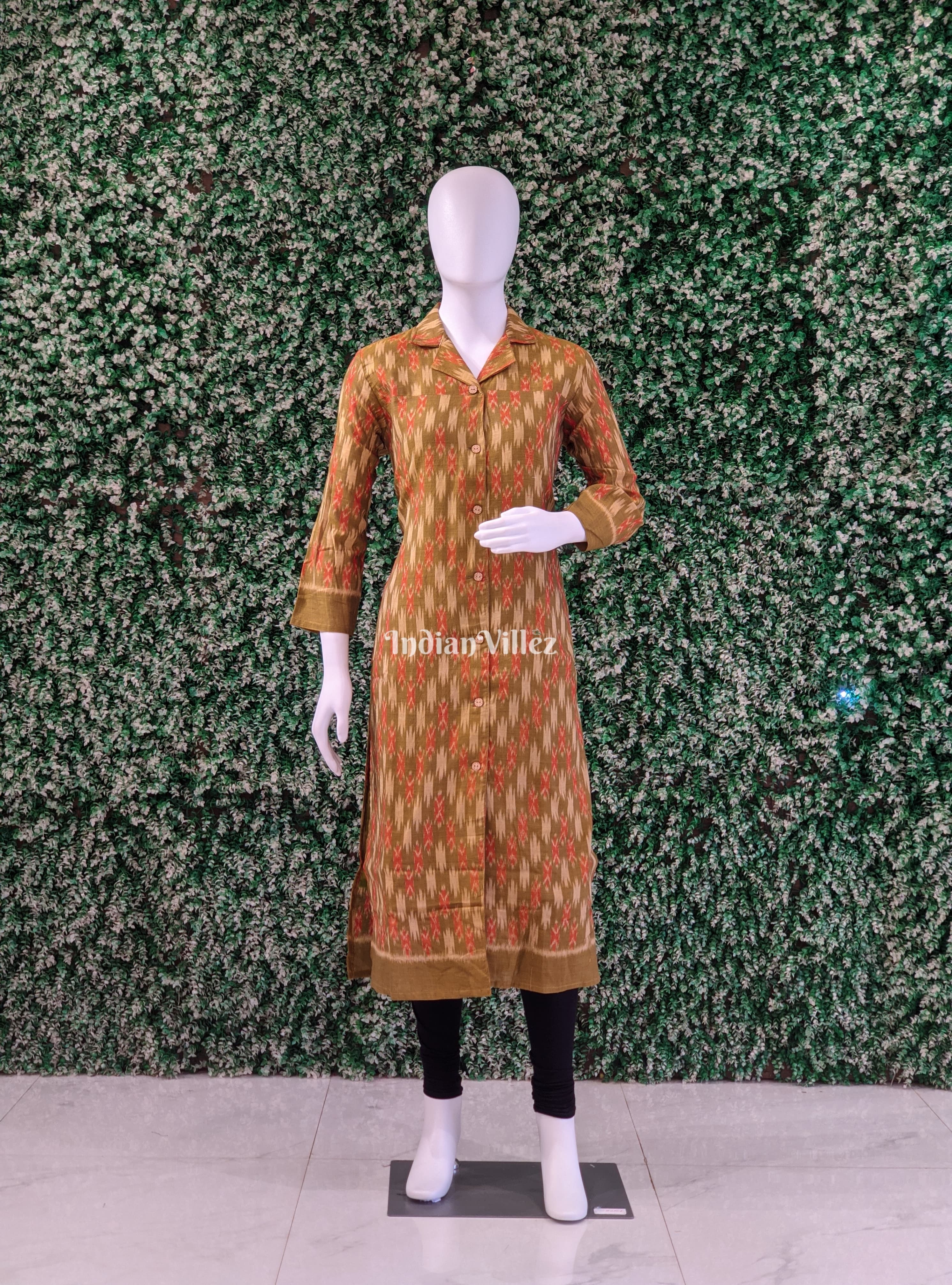 Multicolor Odisha Ikat Designer Cotton Kurti