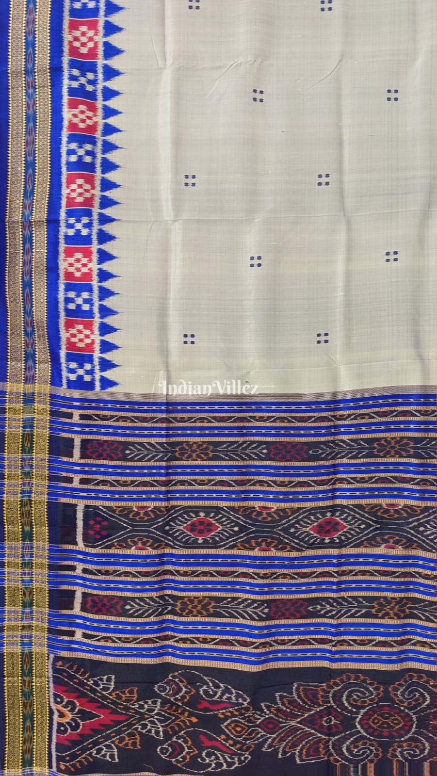 Light Purple Butta Design Pasapali Khandua Silk Saree