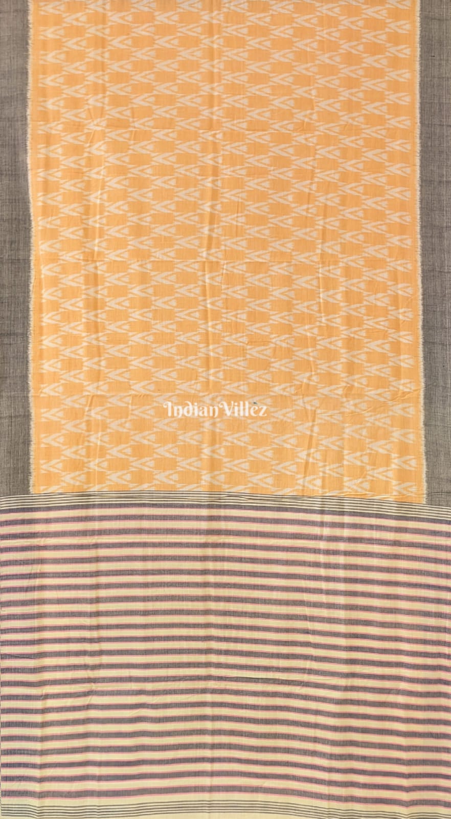 Lemon Yellow Odisha Handloom Cotton Saree