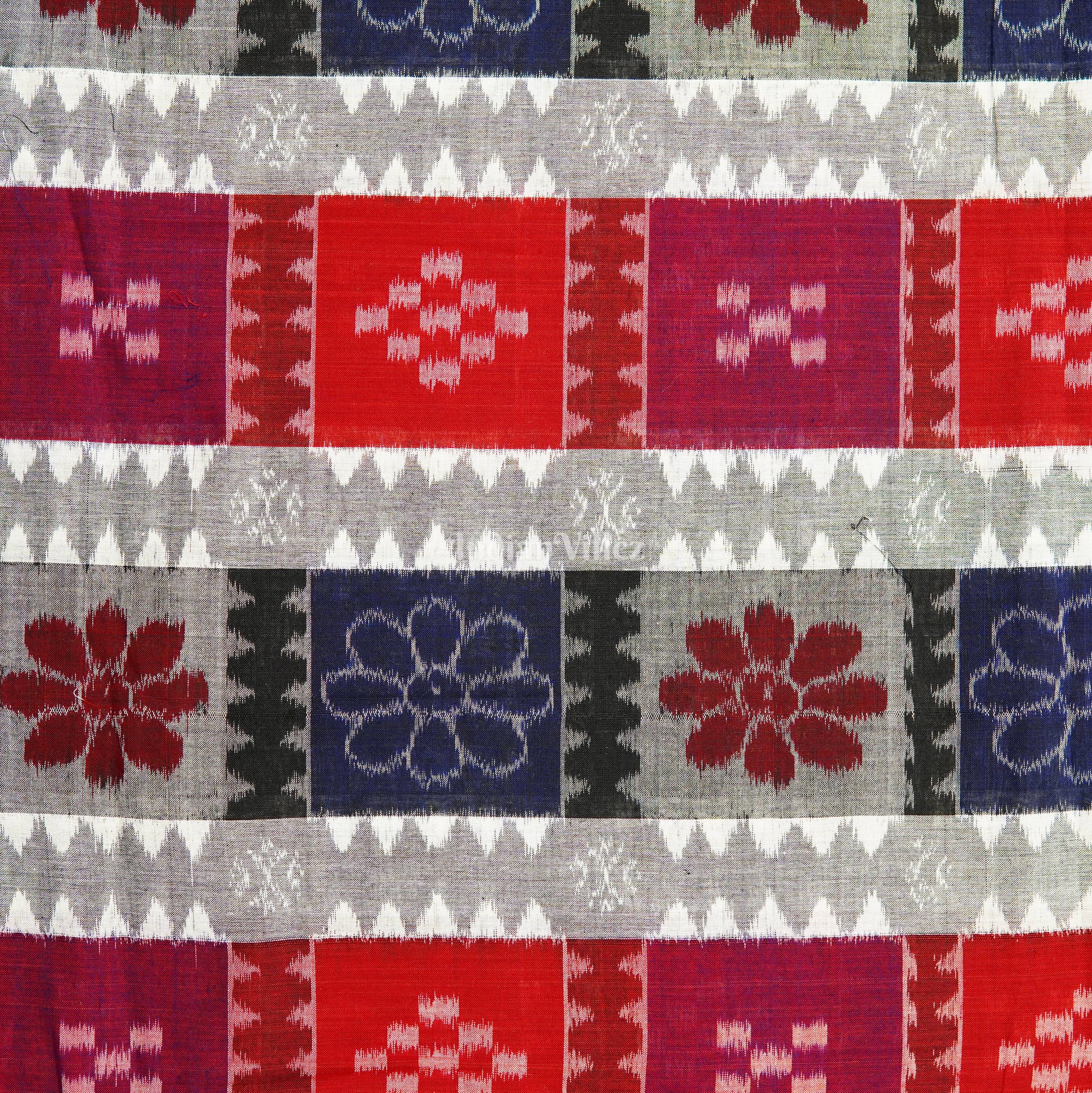 Multicolor Utkallaxmi Sambalpuri Ikat Cotton Fabric