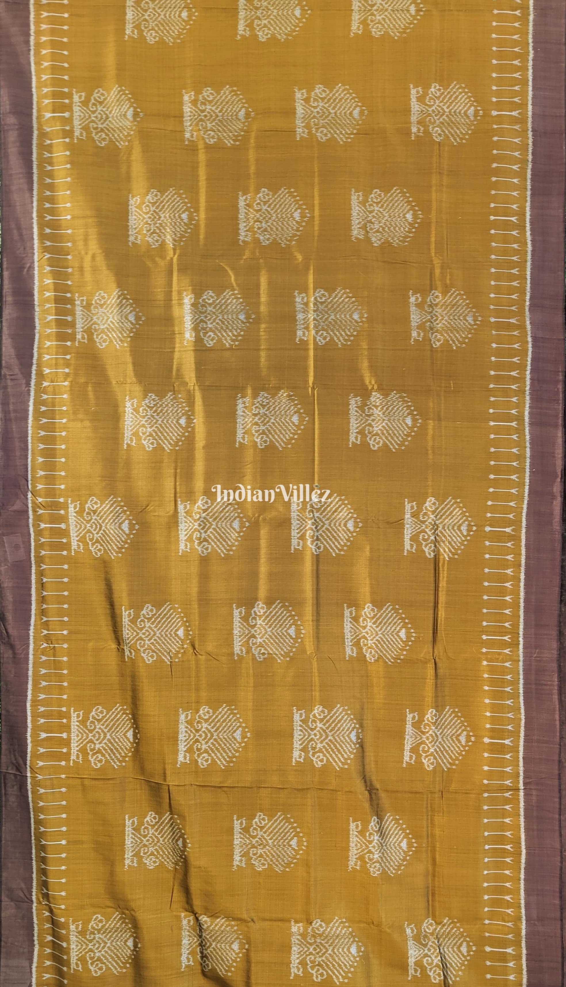 Mehndi Green Odisha Ikat Contemporary Silk Saree