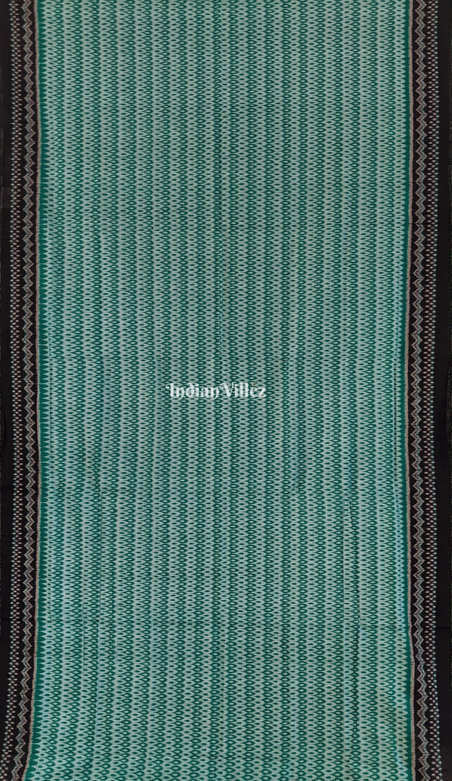Mint Green Odisha Ikat Sambalpuri Cotton Saree