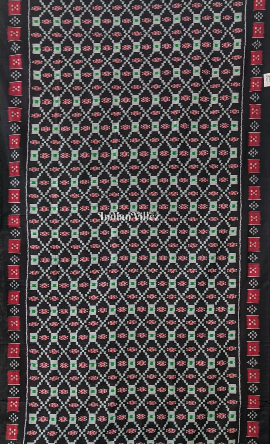 Black Small Pasapali Designer Contemporary Silk Saree
