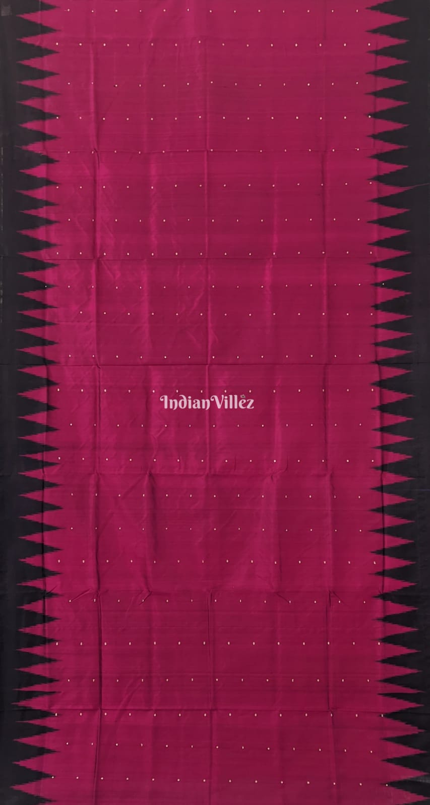 Pink Black Bomkai Saree with Exclusive Multicoloured Pallu