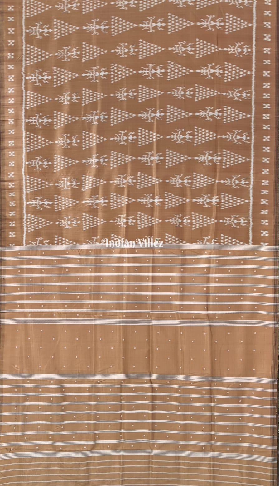 Golden Jhoti Odisha Ikat Contemporary Silk Saree