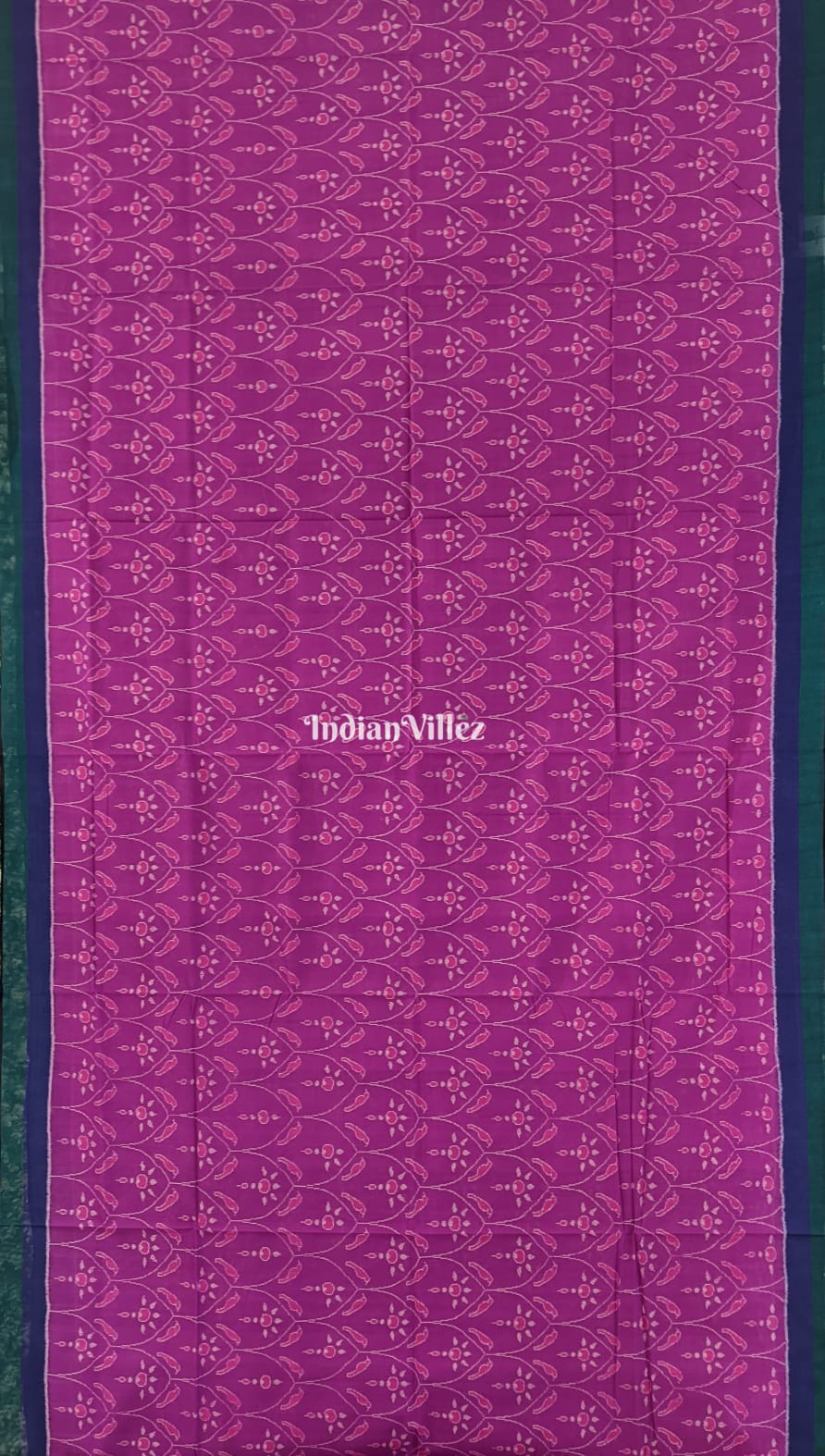 Purple Bird Design Odisha Ikat Sambalpuri Cotton Saree