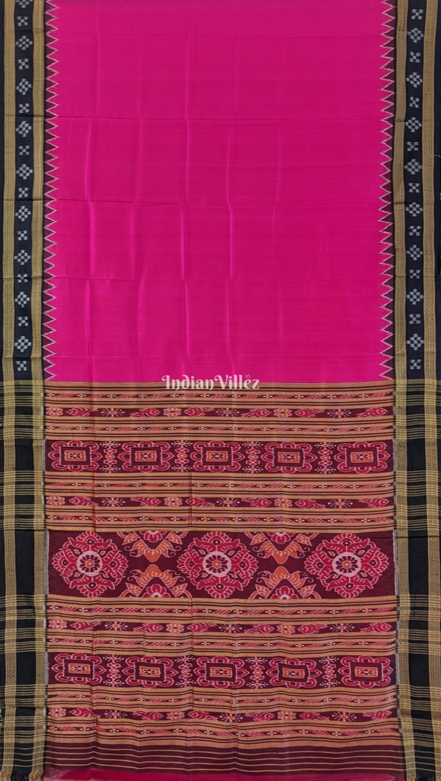 Rani Single Border Pasapali Khandua Silk Saree