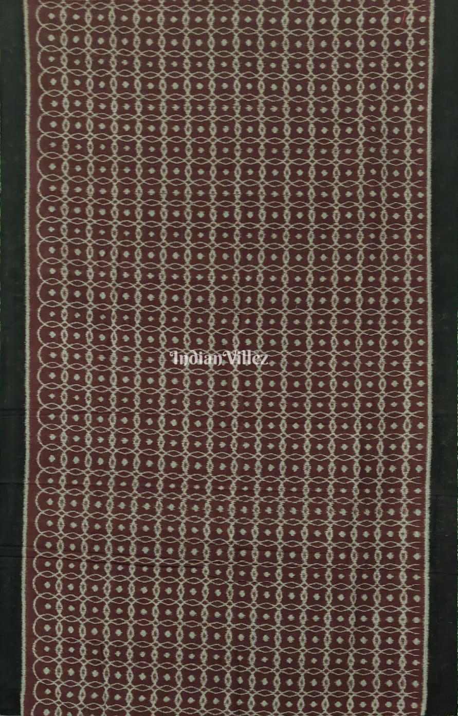 Syrup Brown Odisha Ikat Sambalpuri Pure Cotton Saree