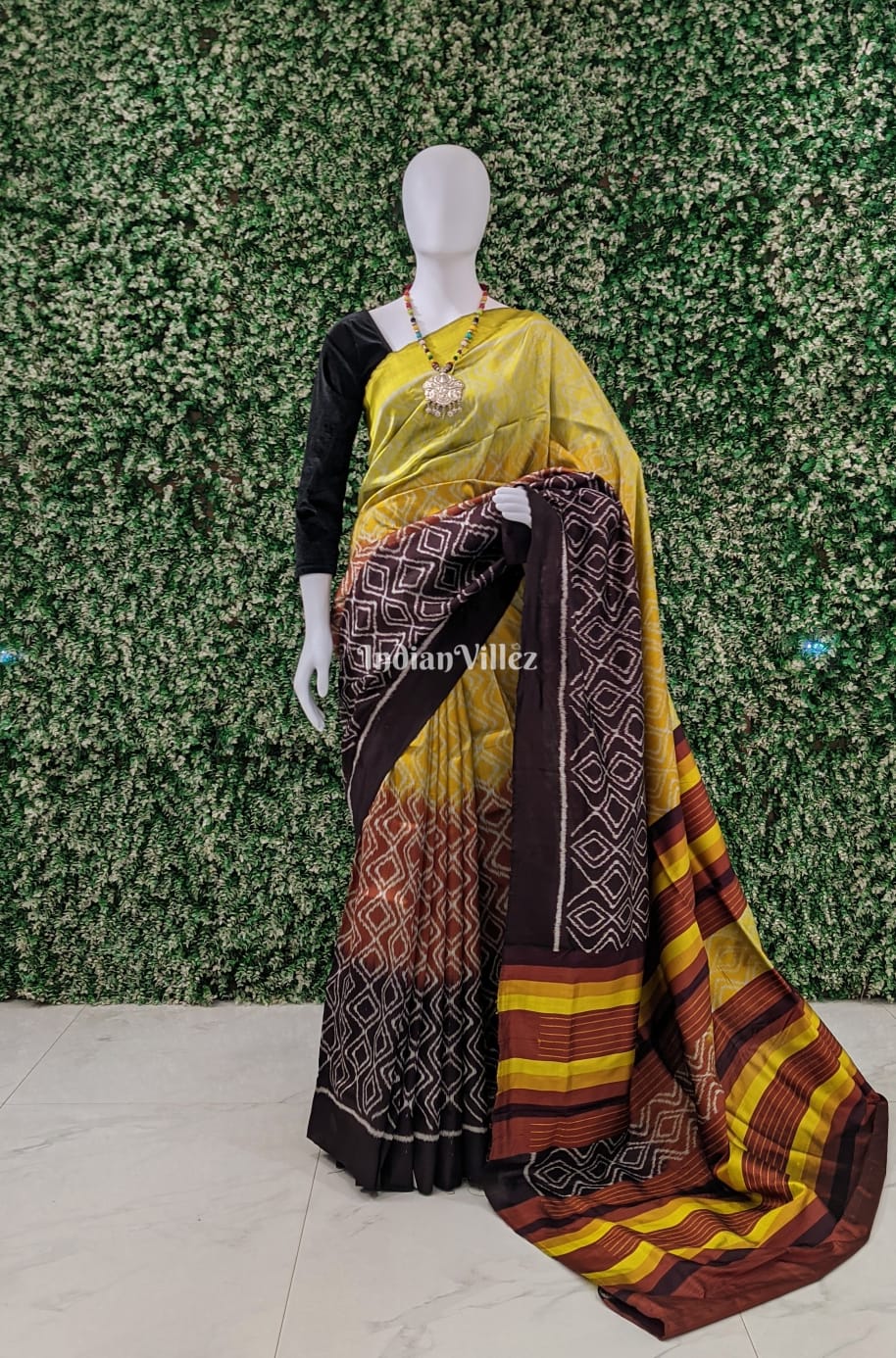 Multicolored Odisha Ikat Contemporary Silk Saree