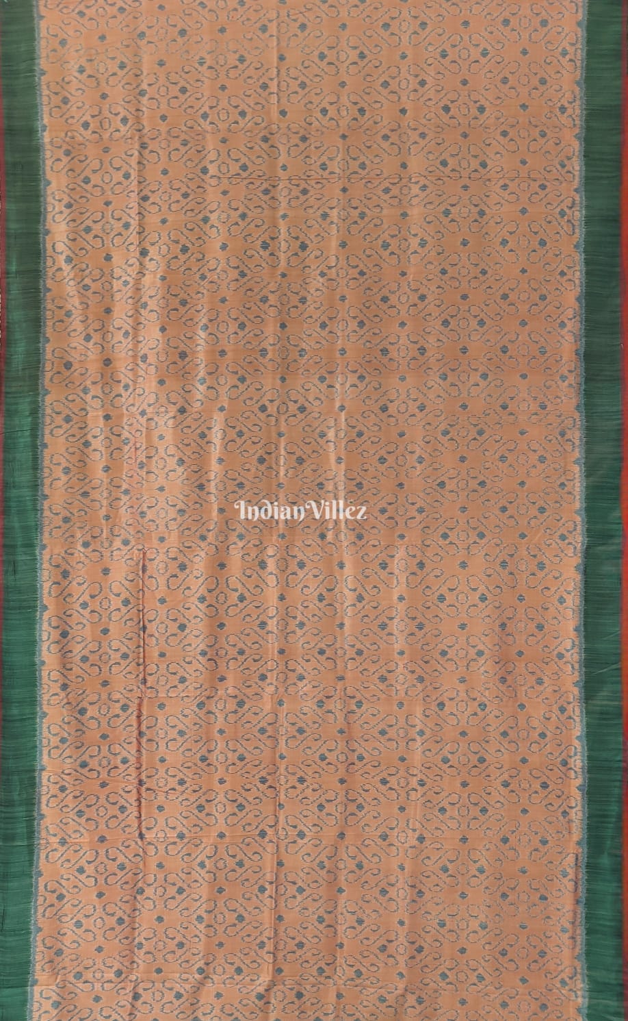 Beige Color Odisha Ikat Contemporary Silk Saree