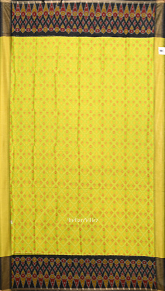 Mehendi Green Handwoven Pochampally Ikat silk Dupatta