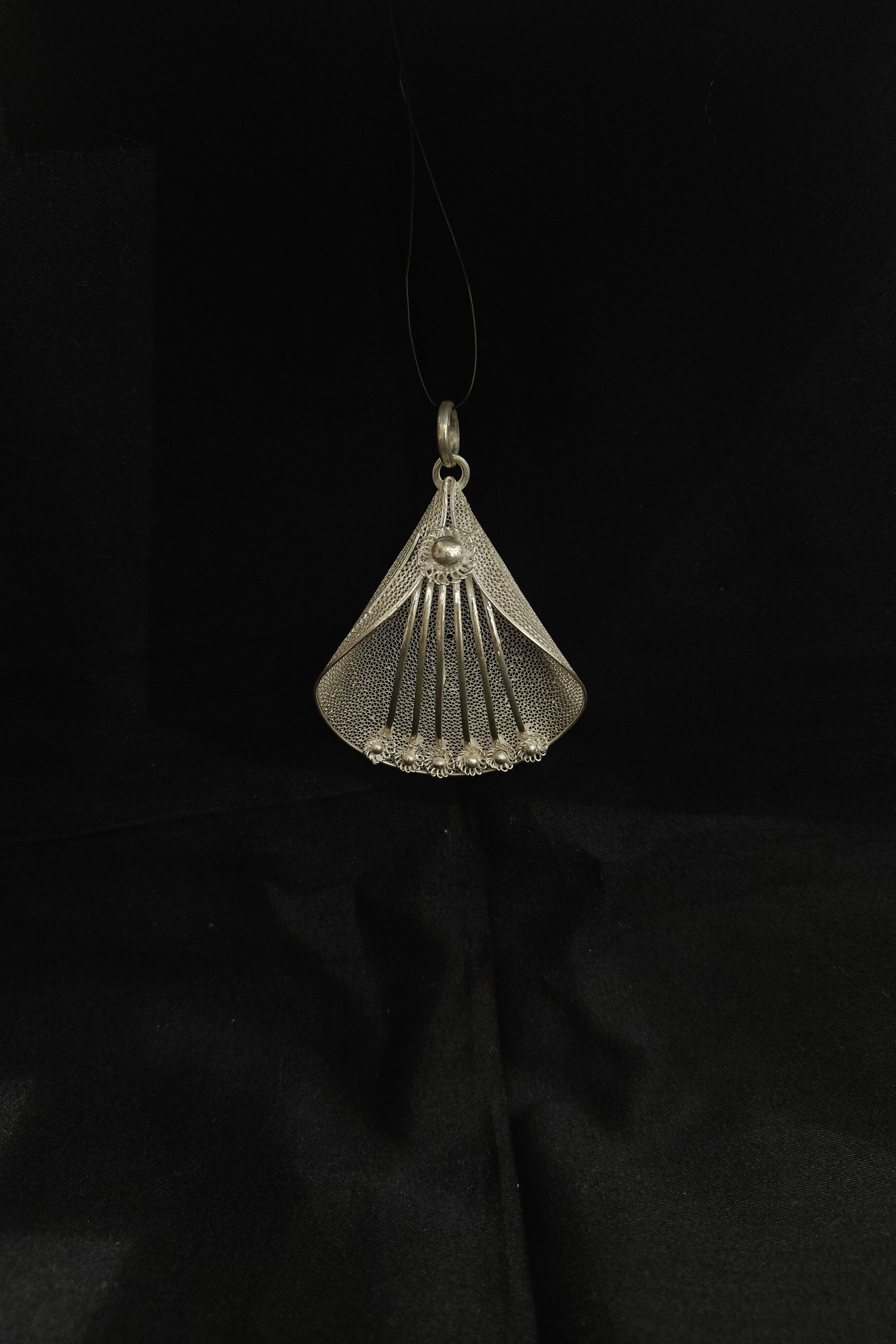 Designer Silver Filigree Fine Tarakasi Pendant