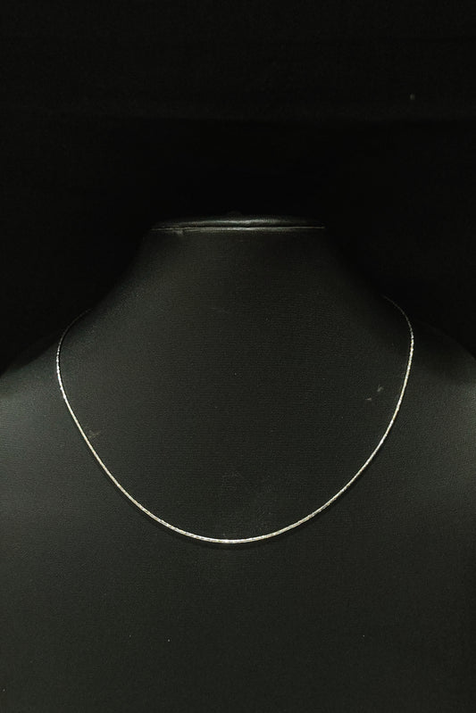  Flat Silver Filigree Handmade Chain