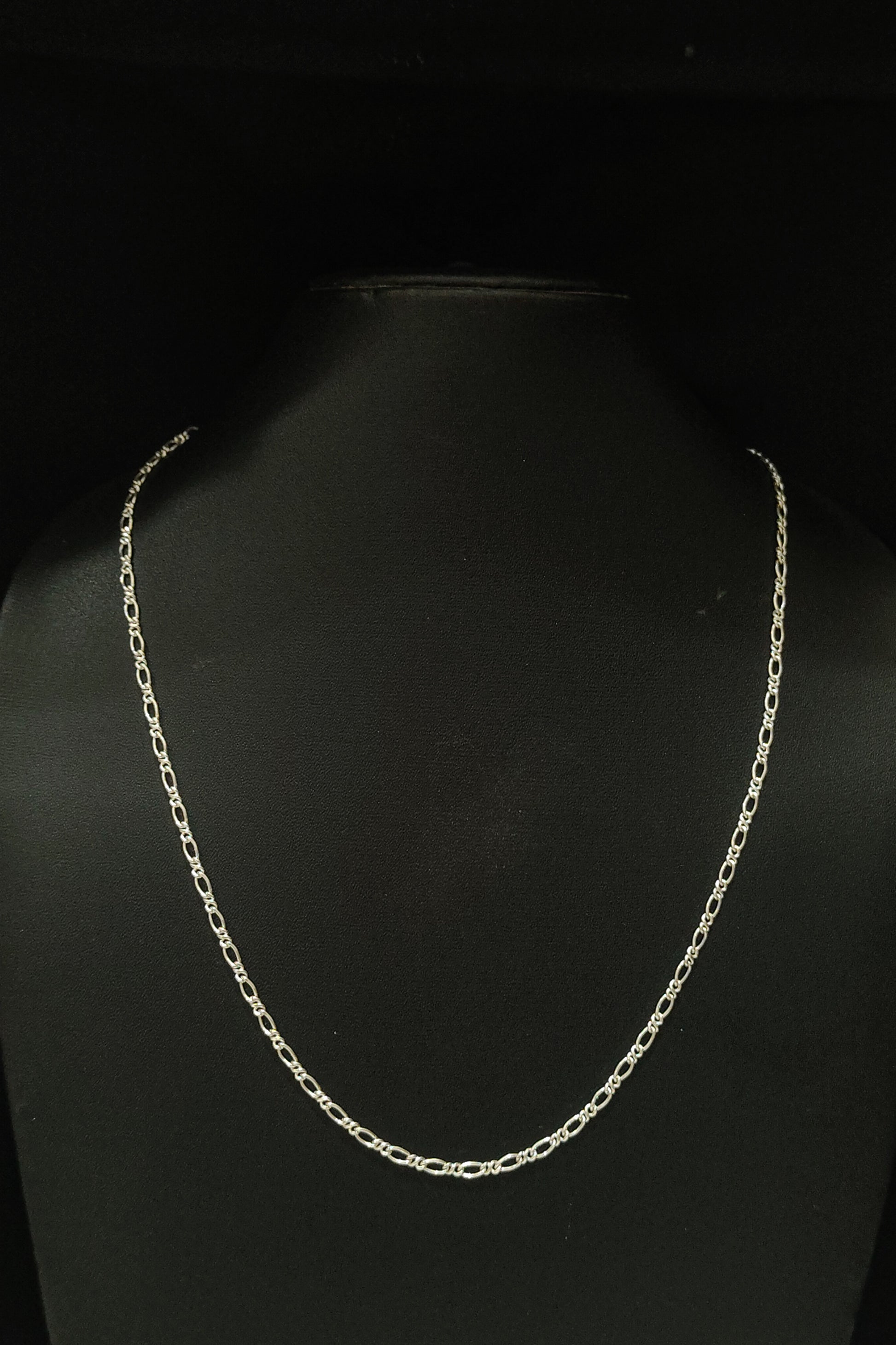  Cable Shape Silver Filigree Handmade Chain (Unisex)