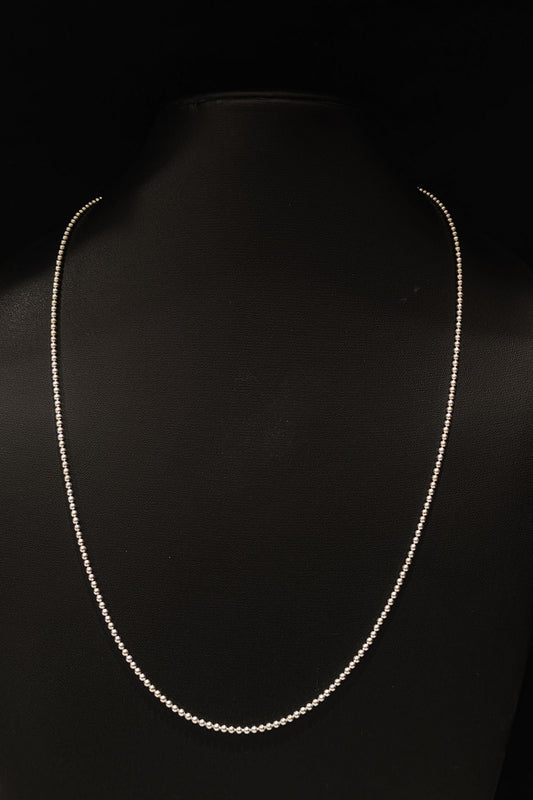 Bead  Shape Silver Filigree Handmade Chain