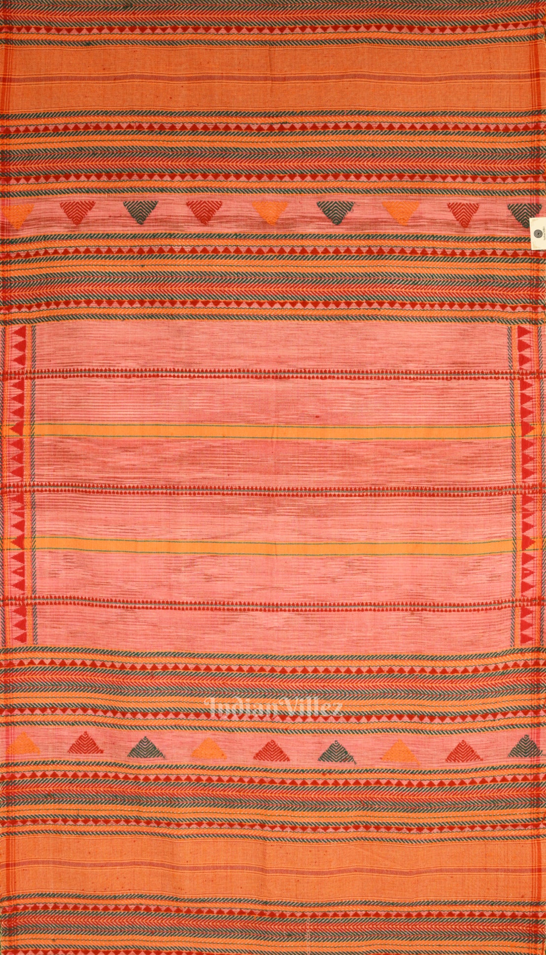 Orange Dongaria Handloom Shawl 