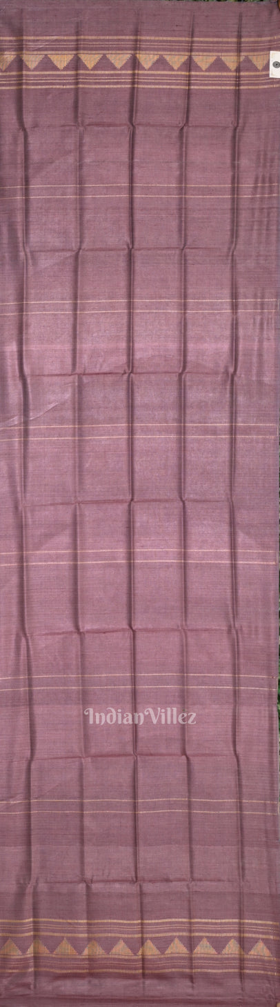 Purple Dual Tone Pure Gopalpur Tussar Silk Stole 