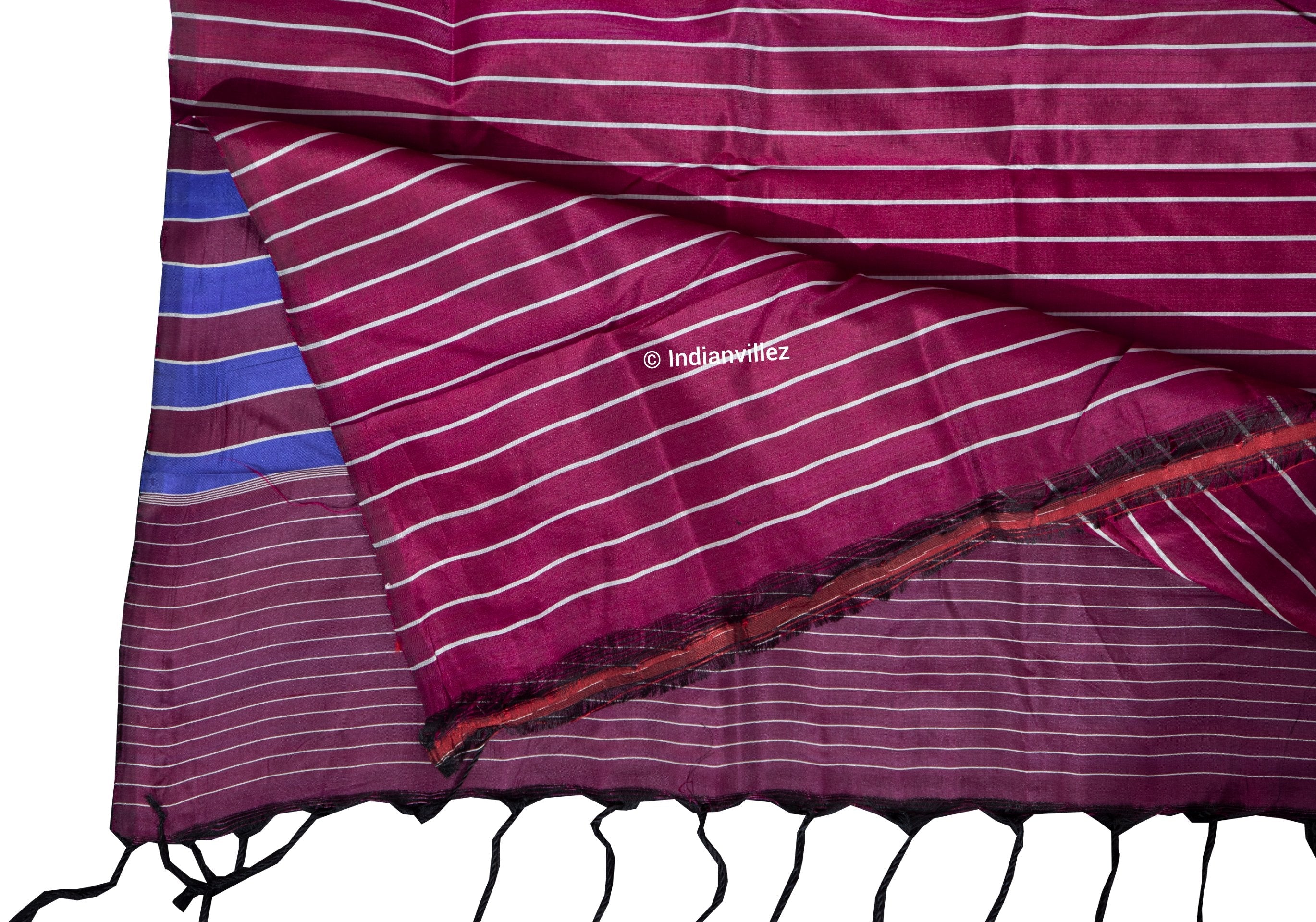 Sankha Naada contemporary Odisha Ikat Handloom Silk Saree- IndianVillez