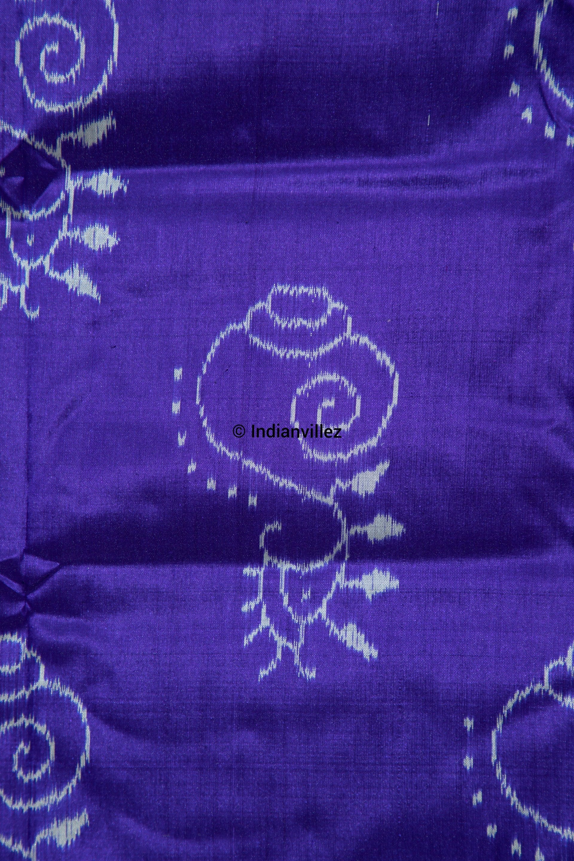 Sankha Naada contemporary Odisha Ikat Handloom Silk Saree- IndianVillez