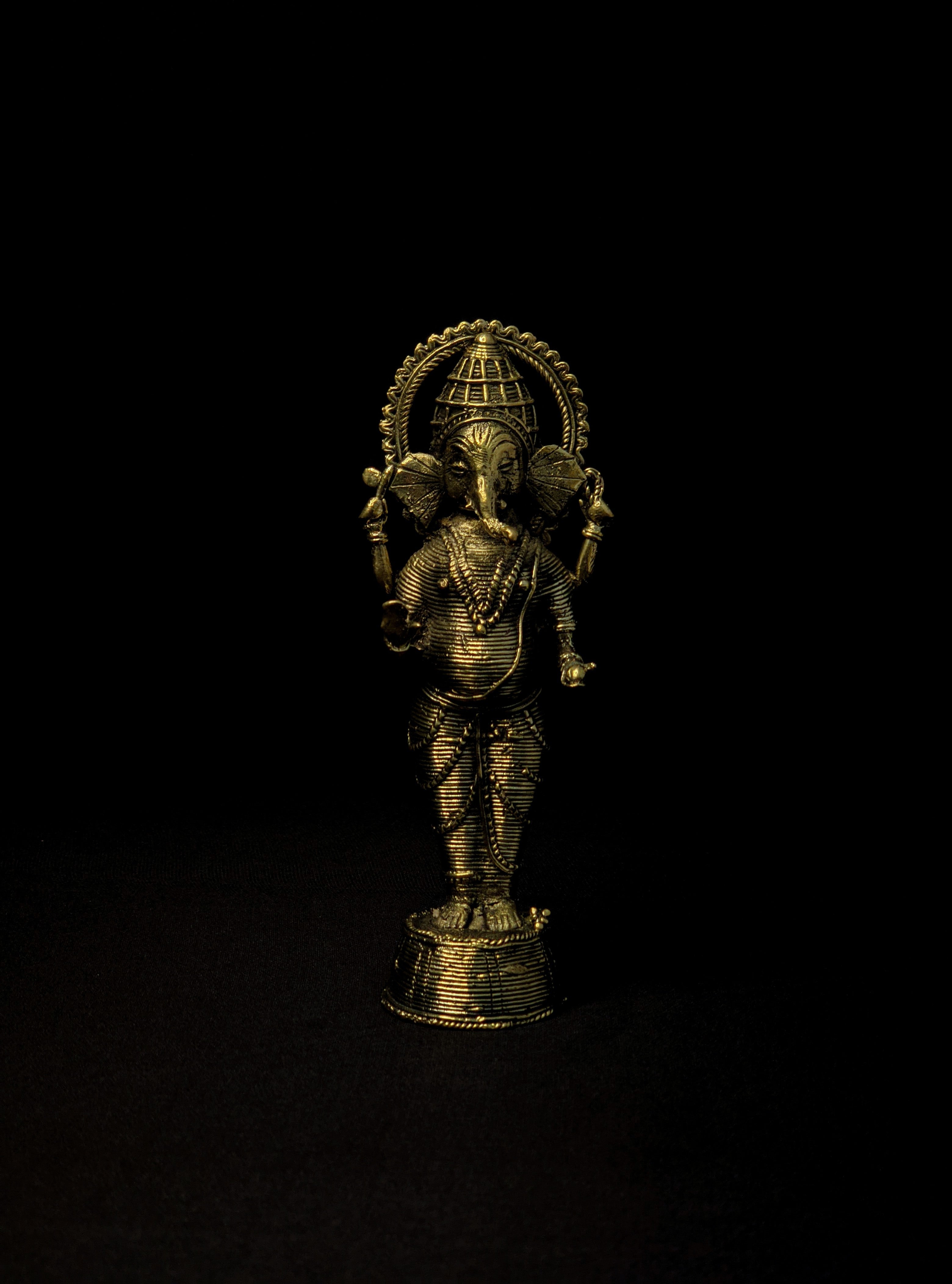 Handmade Dhokra - Standing Shri Ganesh