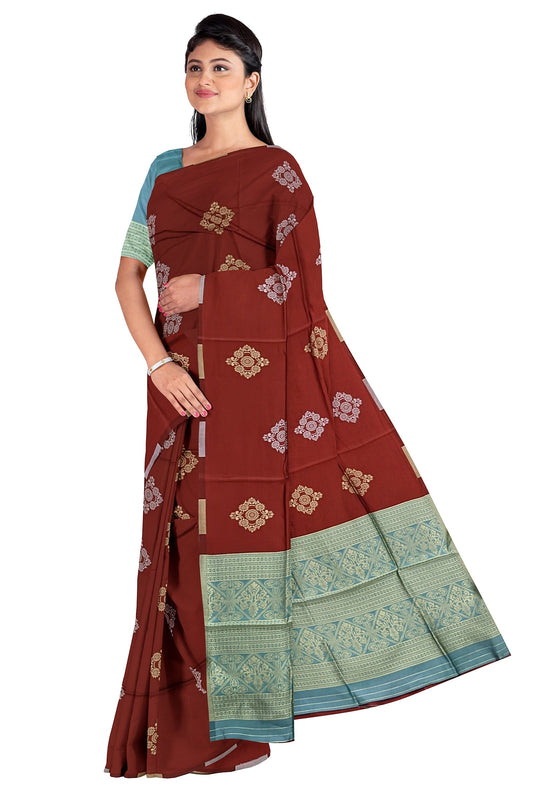 Maroon  Kanjivaram Soft Silk Saree