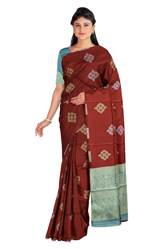 Maroon  Kanjivaram Soft Silk Saree