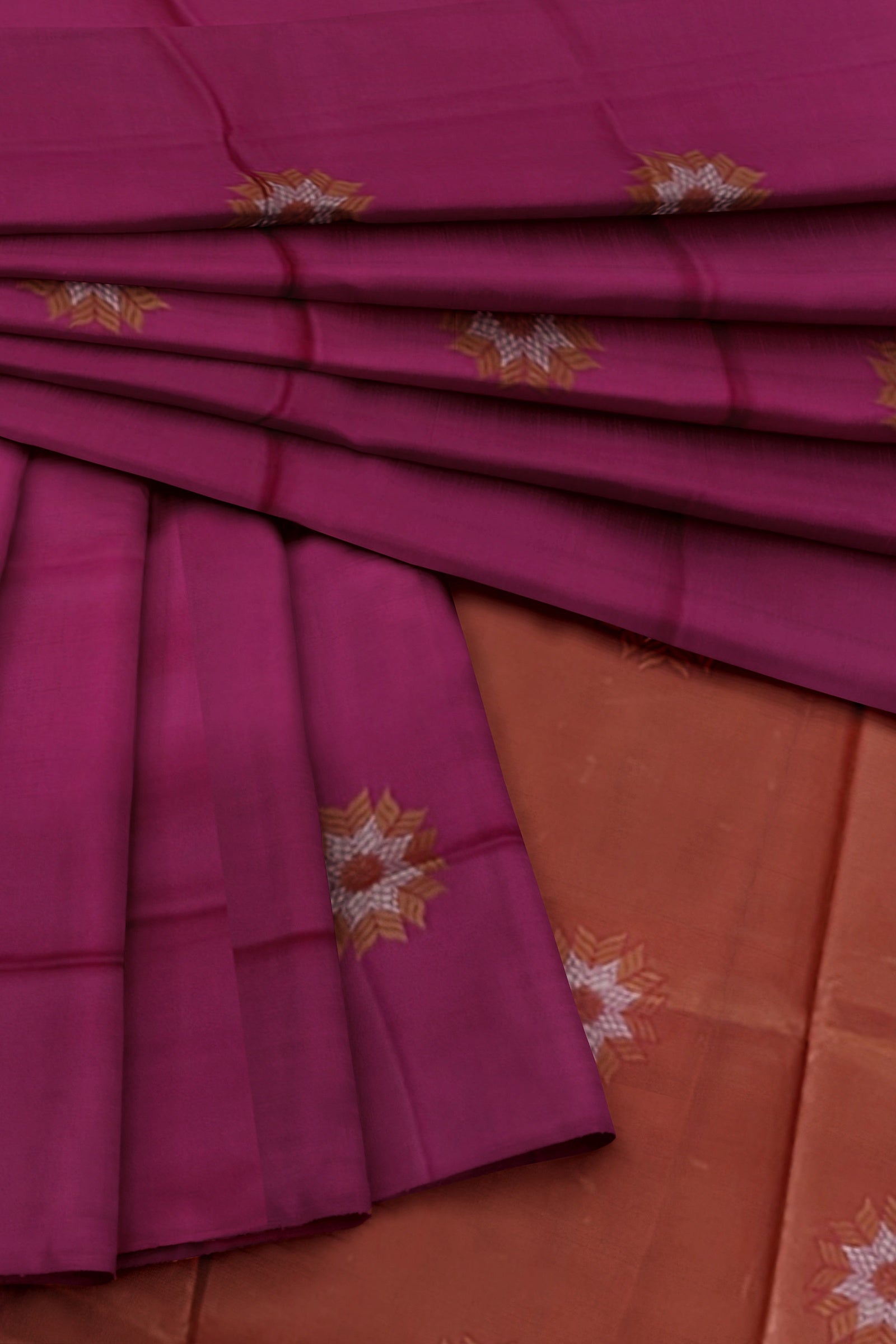 Pink Floral Design Kanjivaram Soft Silk Saree