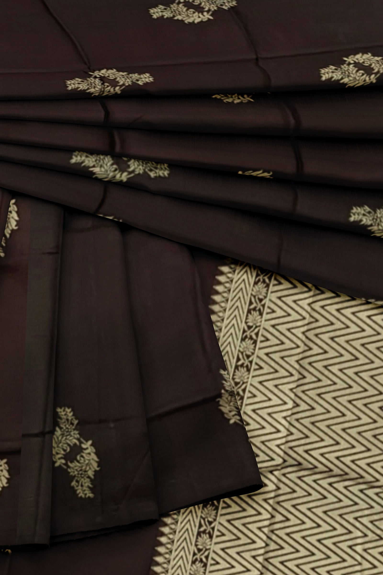 Coffee With Golden Kanjivaram Soft Silk Saree