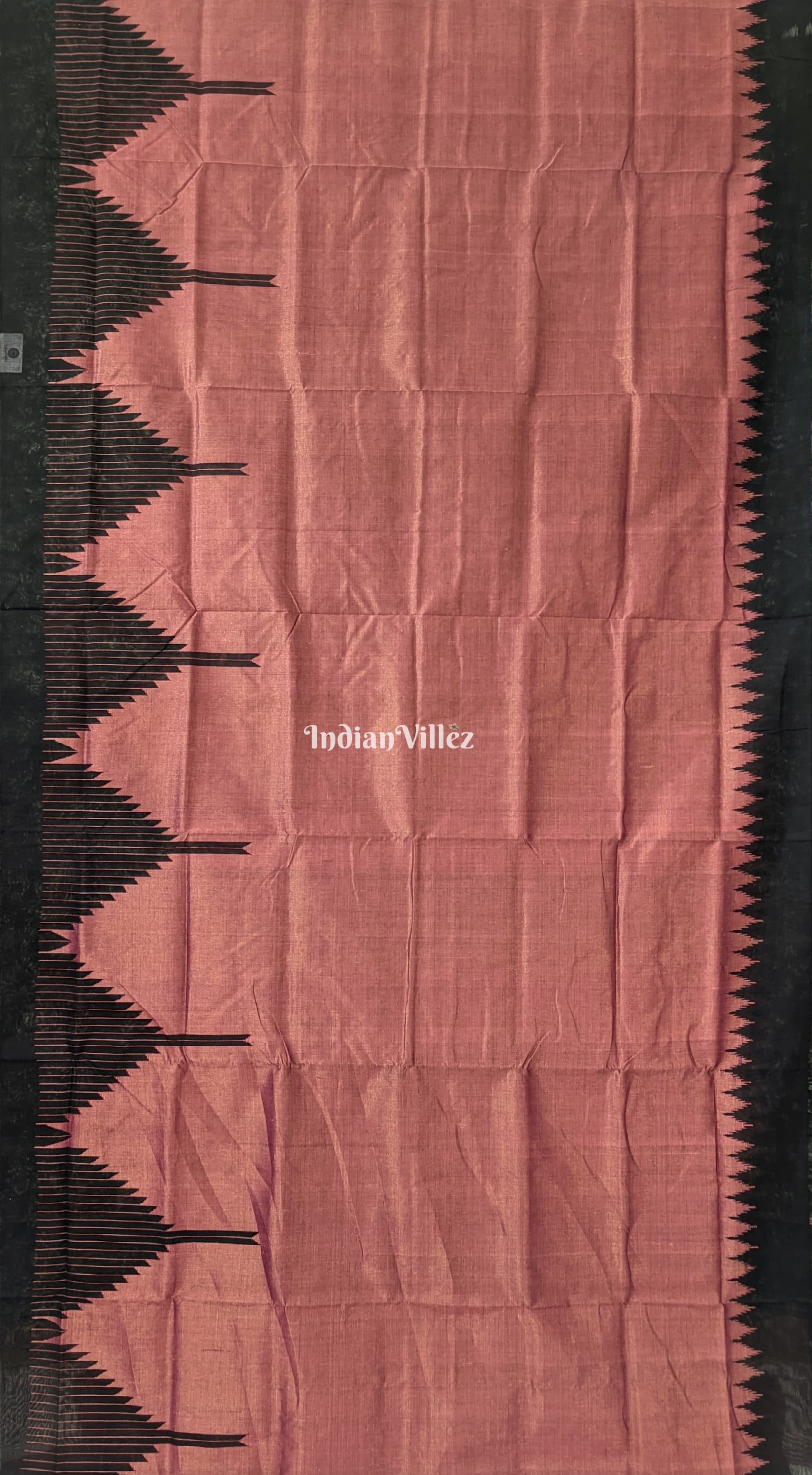 Pink Dual Tone Sambalpuri Cotton Tissue Saree