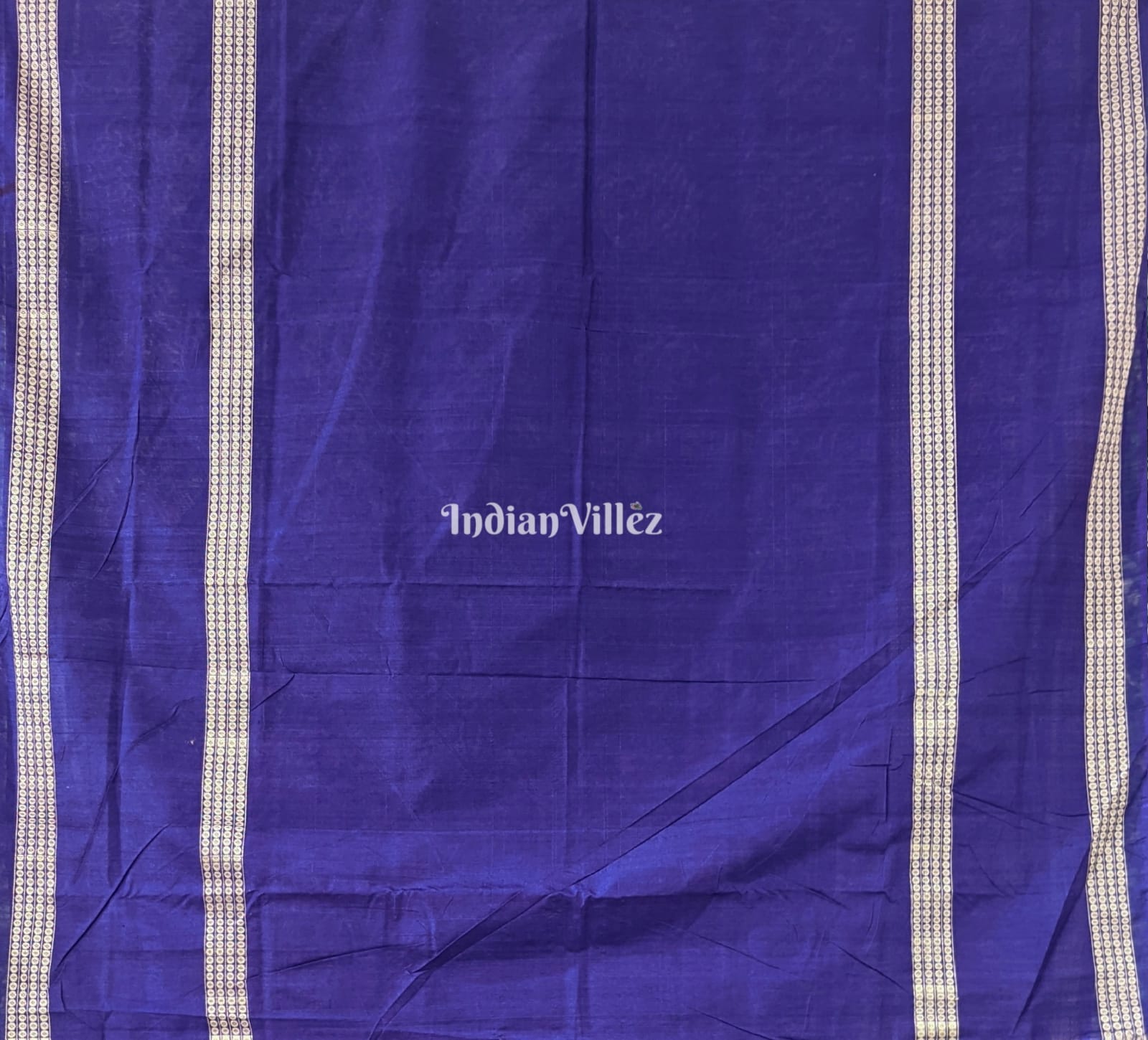 Blue Animal Art Work Sambalpuri Silk*Cotton (Bapta) Saree
