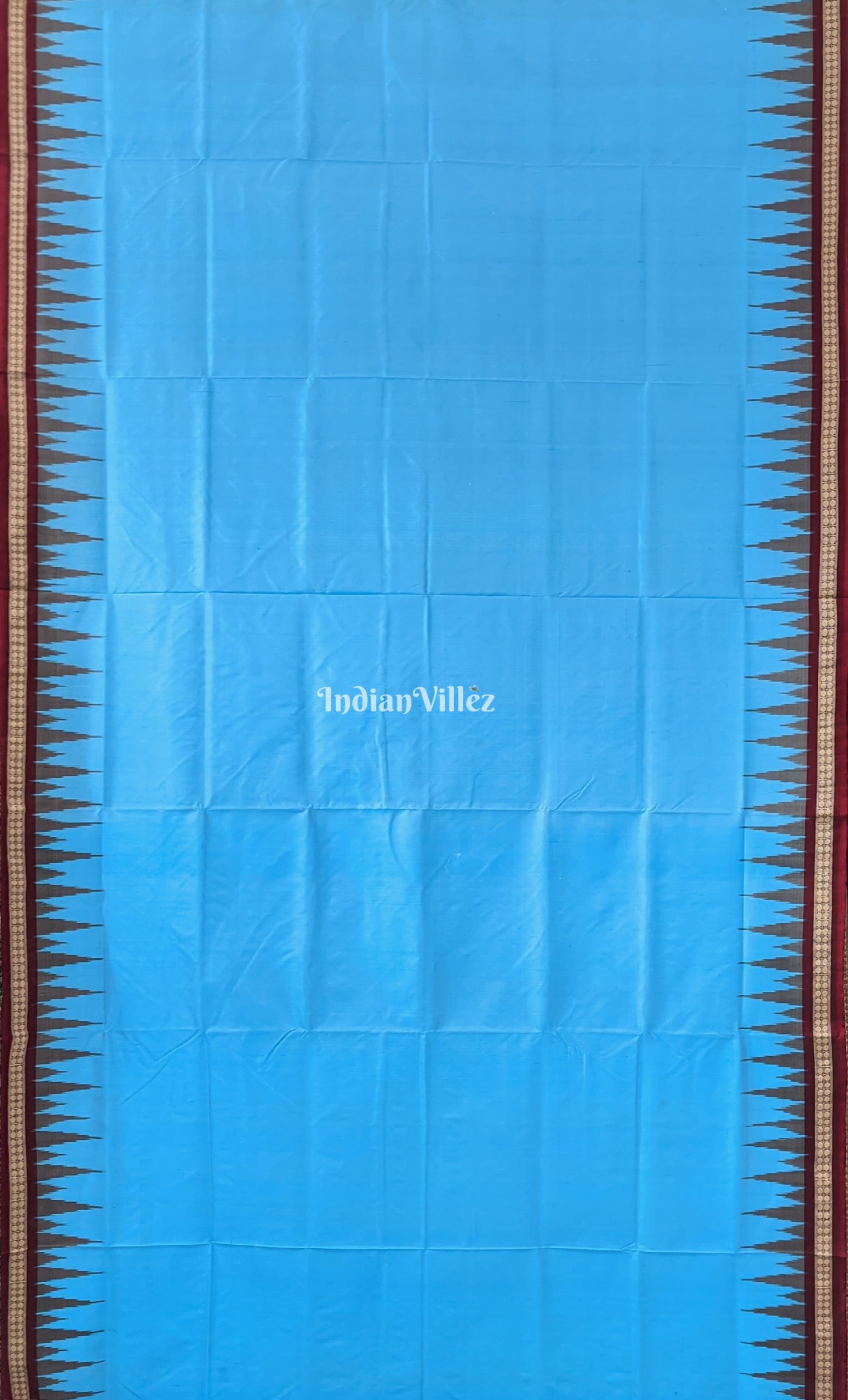 Copper Sulphate Varnamala Odisha Ikat Sambalpuri Silk Saree