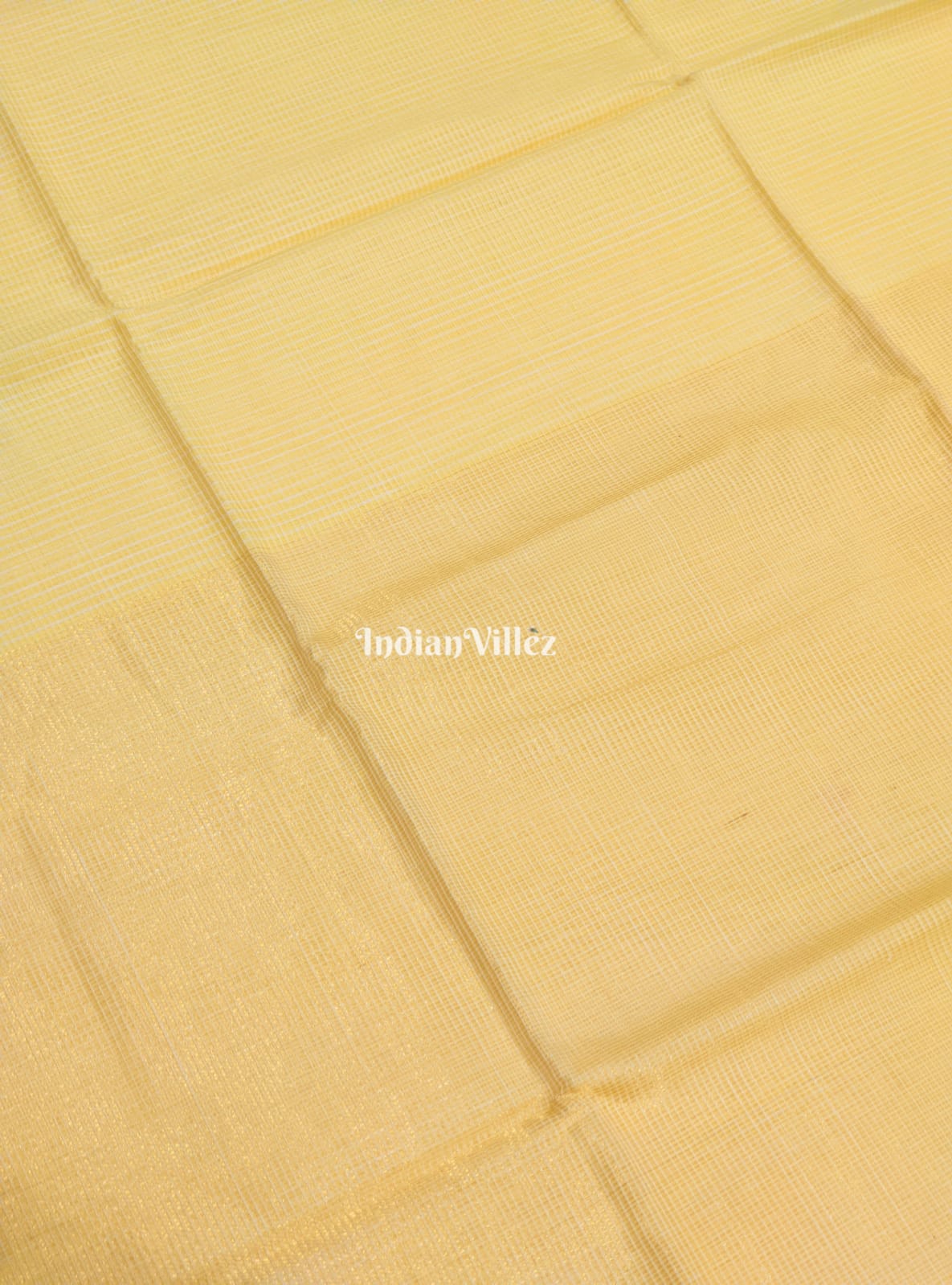 Yellow Maheshwari Handloom Cotton*Silk Saree